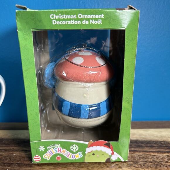 Kurt Adler Kelly Toys Squishmallows Ornament Malcolm the Red Spotted Mushroom - Picture 3 of 8